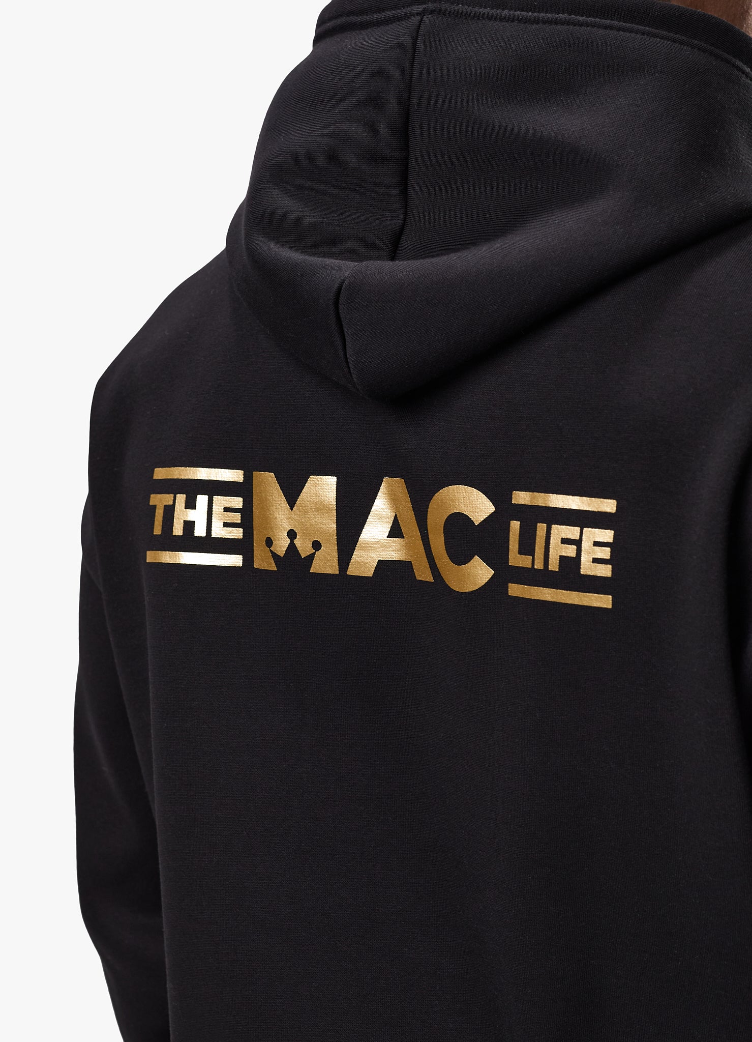 Gym King TML Fleece Hoodie Black Gold GYM KING