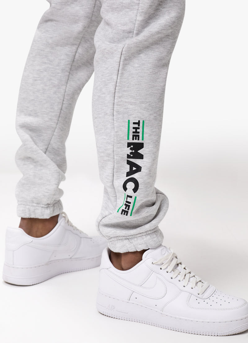 Gym King TML Fleece Tracksuit - Snow Marl