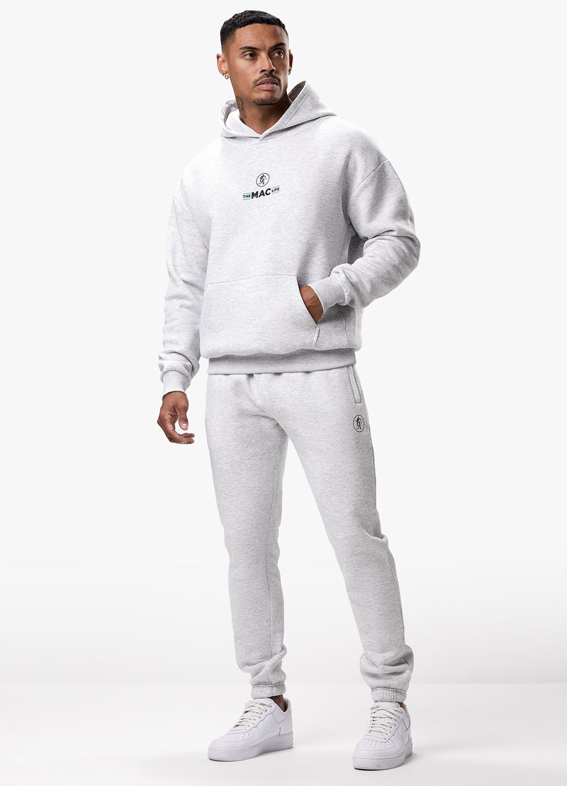 Gym King TML Fleece Hoodie - Snow Marl