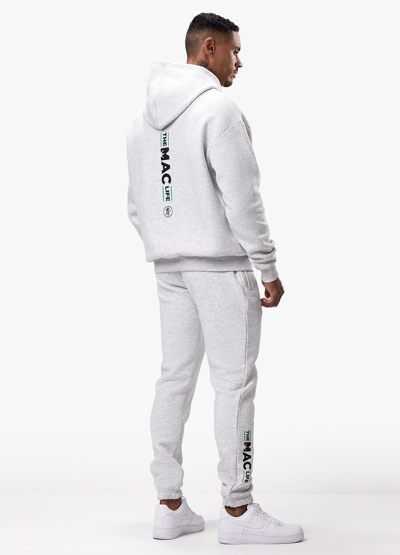 Gym King TML Fleece Tracksuit - Snow Marl