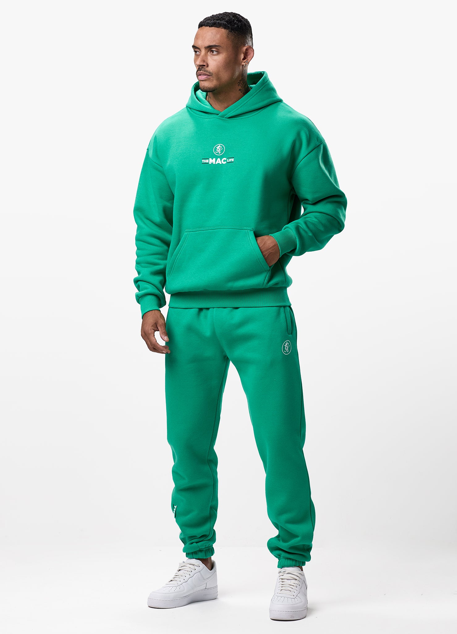 Gym King TML Fleece Hoodie - Shamrock Green