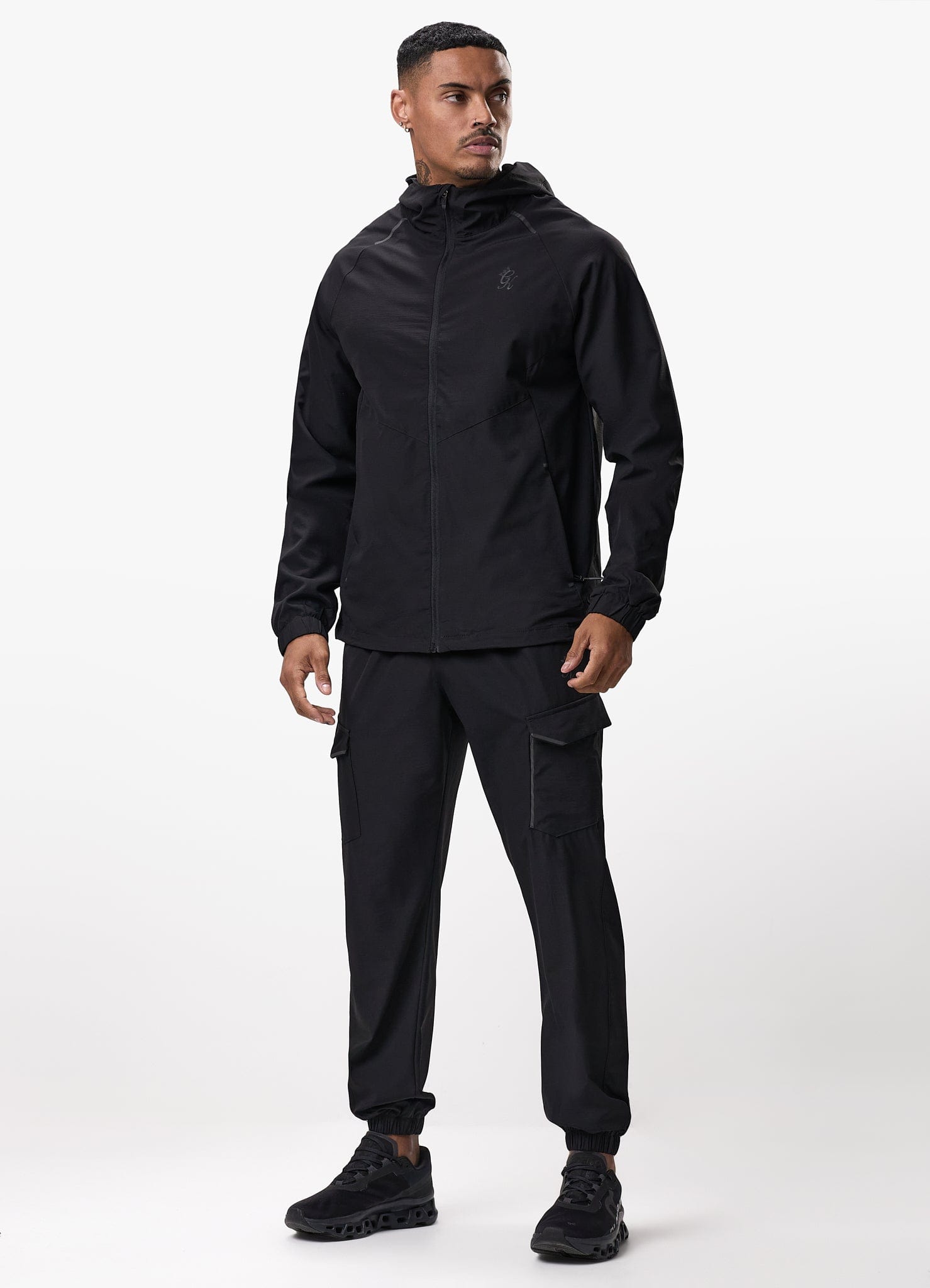 Gym King Elite Ripstop Tracksuit Top - Black