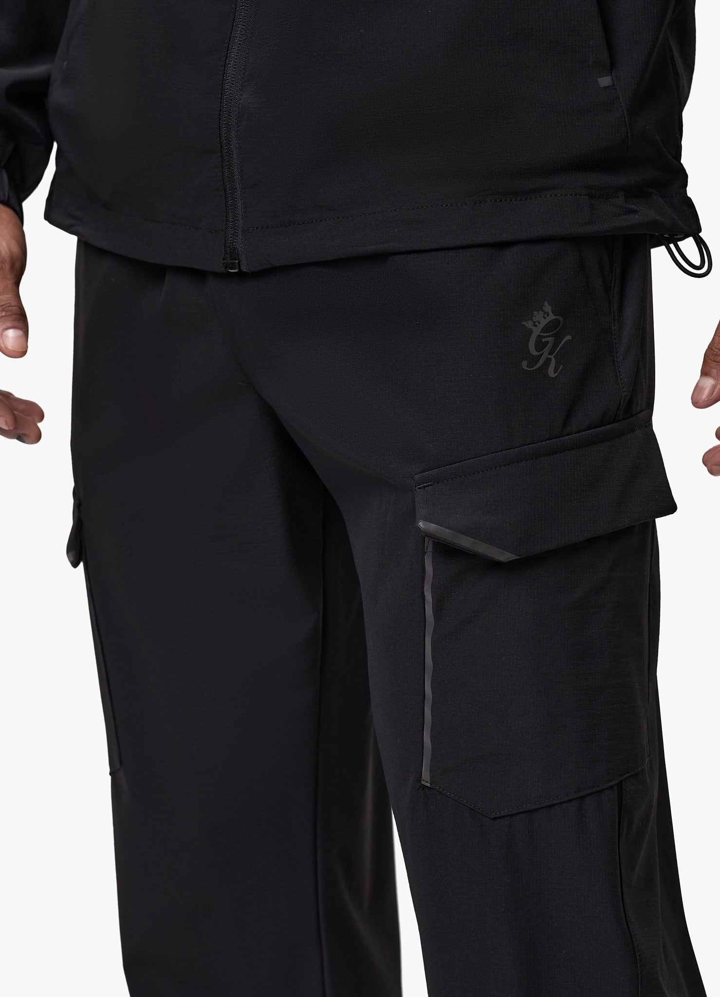 Gym King Elite Ripstop Tracksuit Bottom - Black