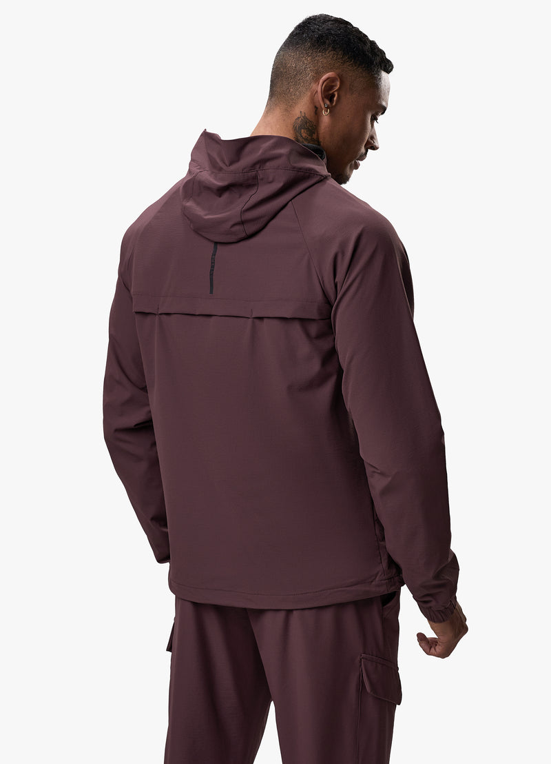 Gym King Elite Ripstop Tracksuit Top - Deep Plum