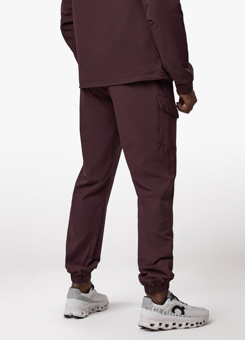 Gym King Elite Ripstop Tracksuit Bottom - Deep Plum