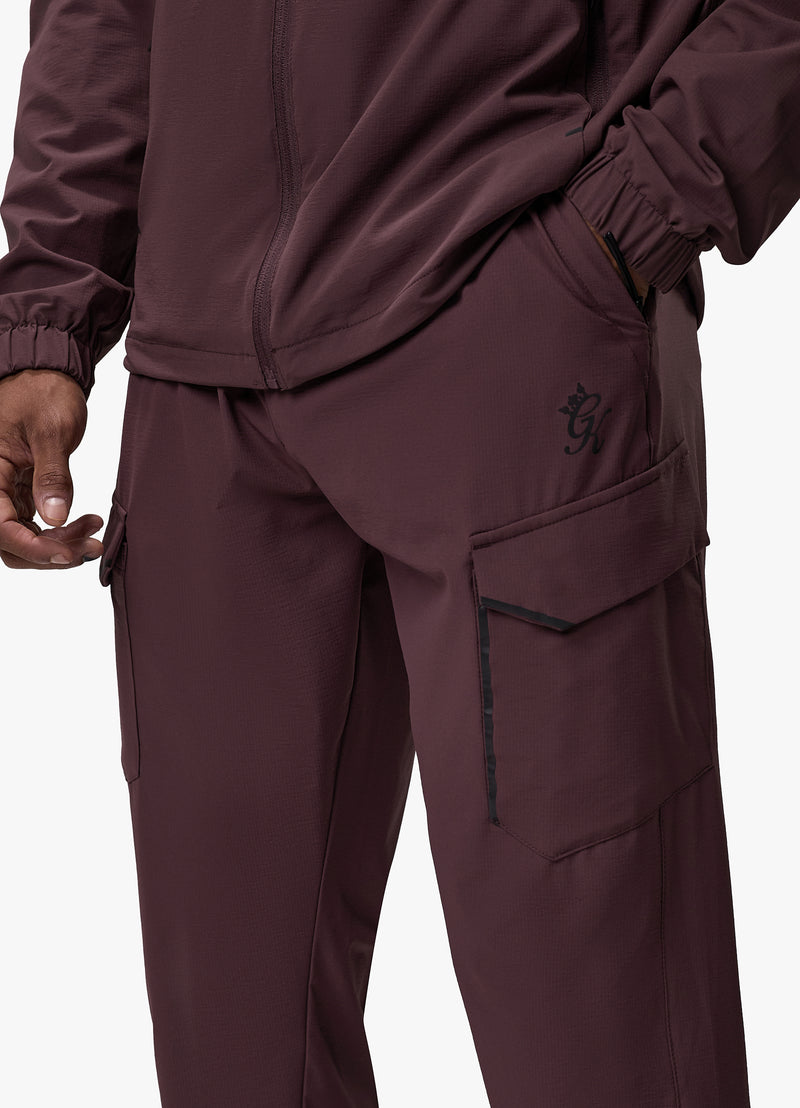 Gym King Elite Ripstop Tracksuit Bottom - Deep Plum