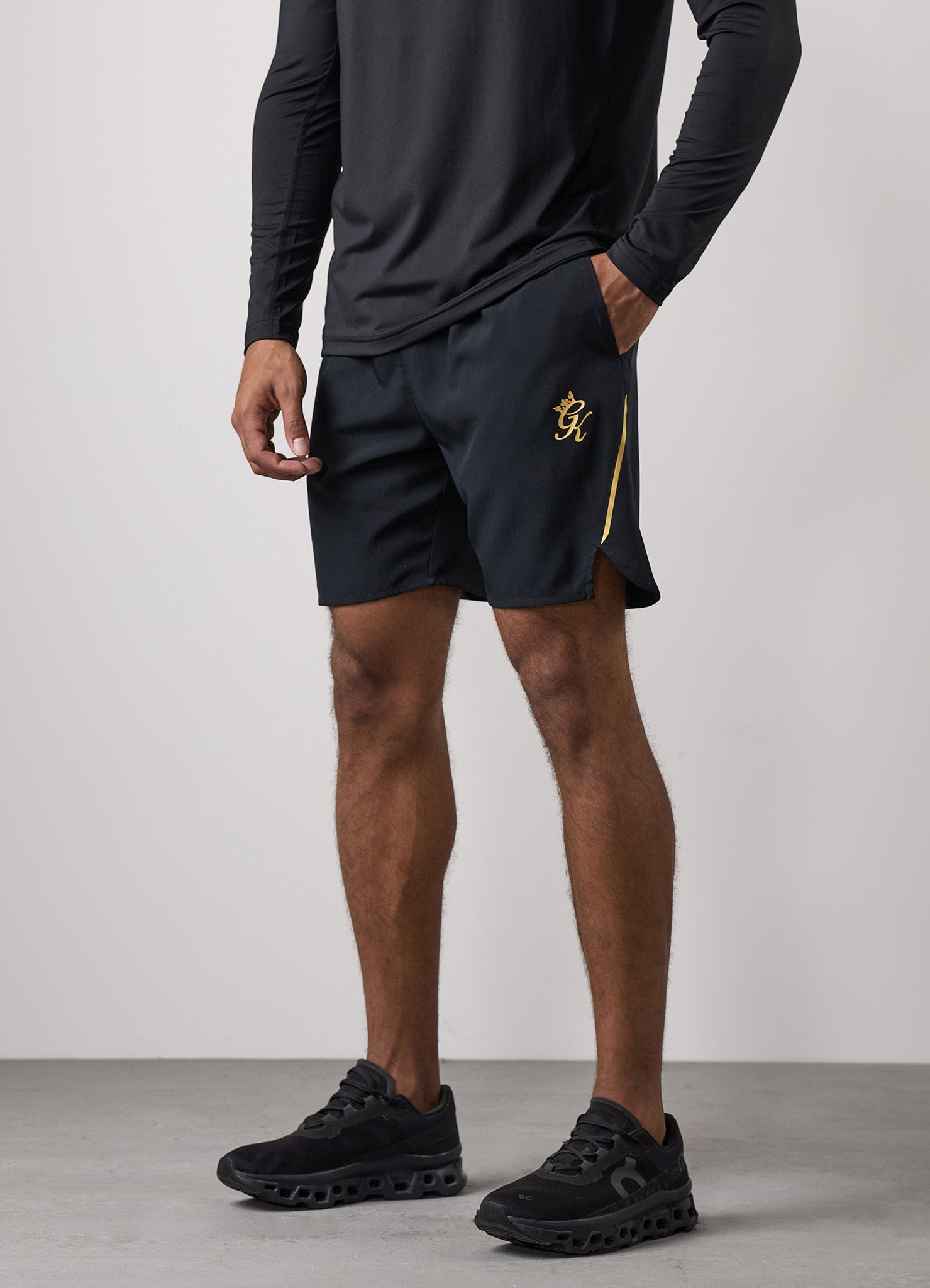 Gym king tracksuit black and gold hotsell