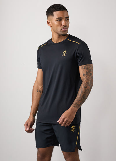 Gym King Flex Tee - Black/Gold