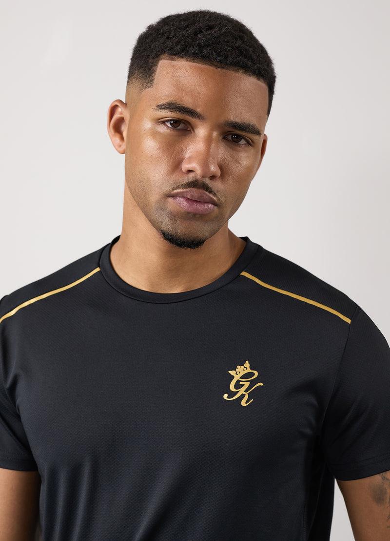 Gym King Flex Tee - Black/Gold