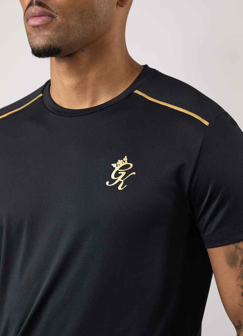 Gym King Flex Tee - Black/Gold