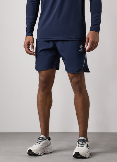 Gym King Flex Short - Dark Navy/Silver