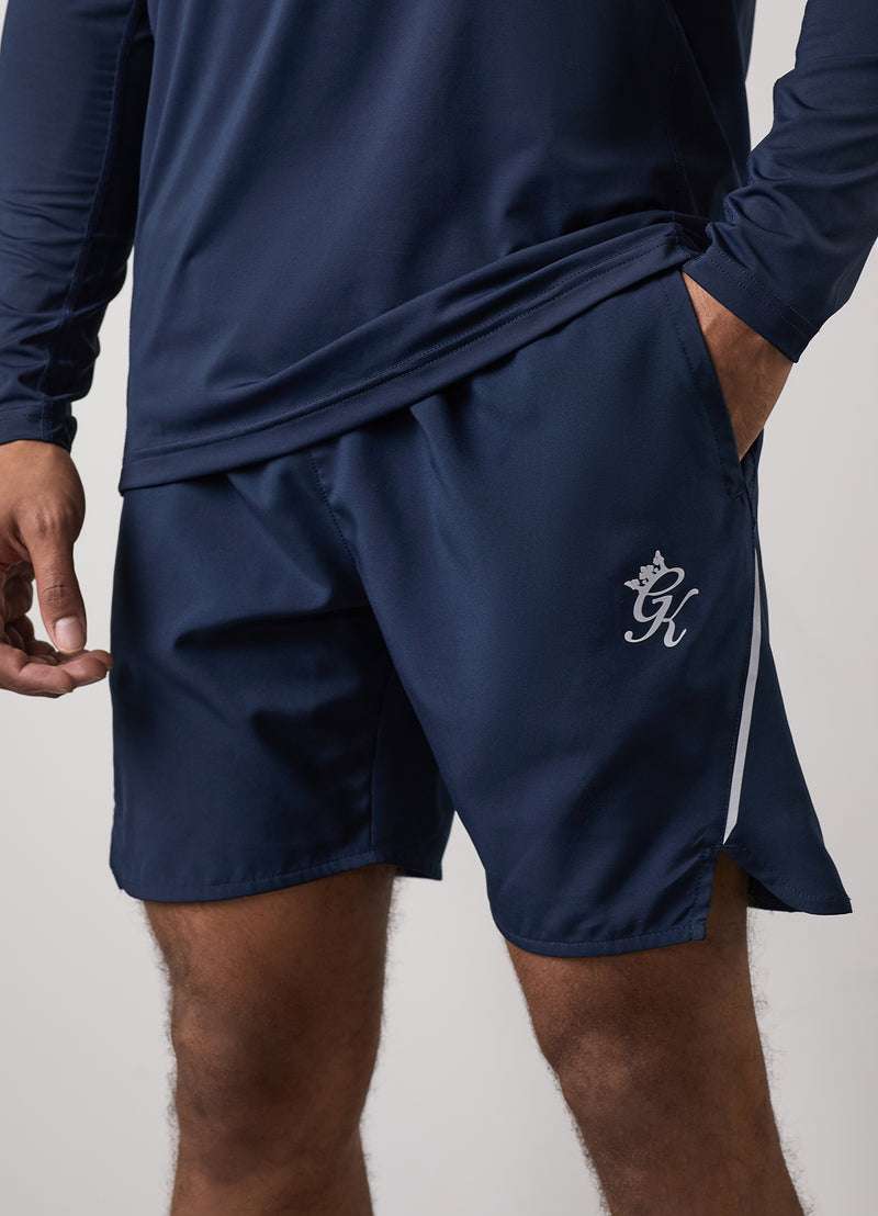 Gym King Flex Short - Dark Navy/Silver