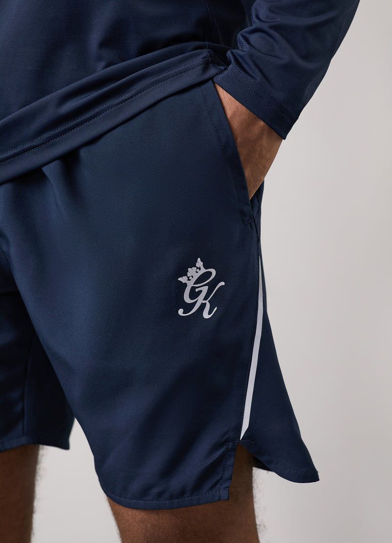 Gym King Flex Short - Dark Navy/Silver