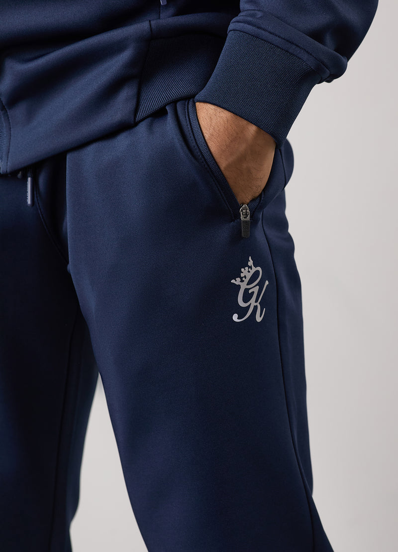 Gym King Full Zip Poly Tracksuit - Navy