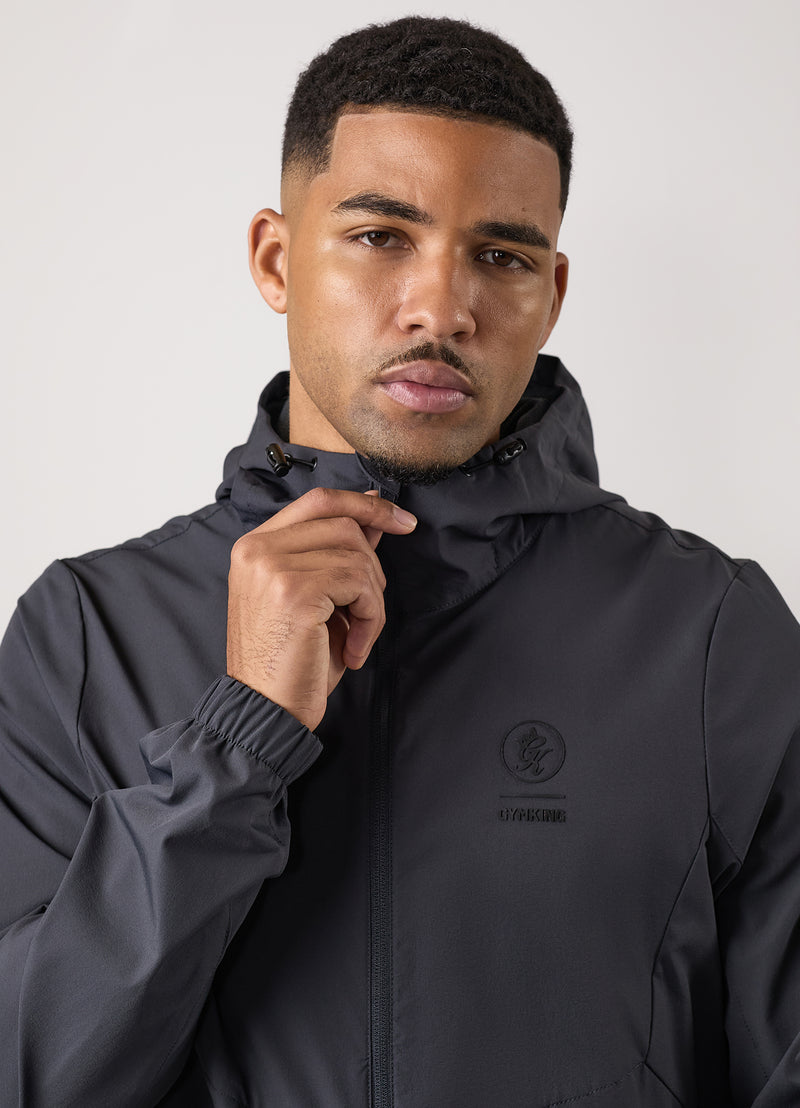 Gym King Aventus Woven Tracksuit Top - Dark Pewter