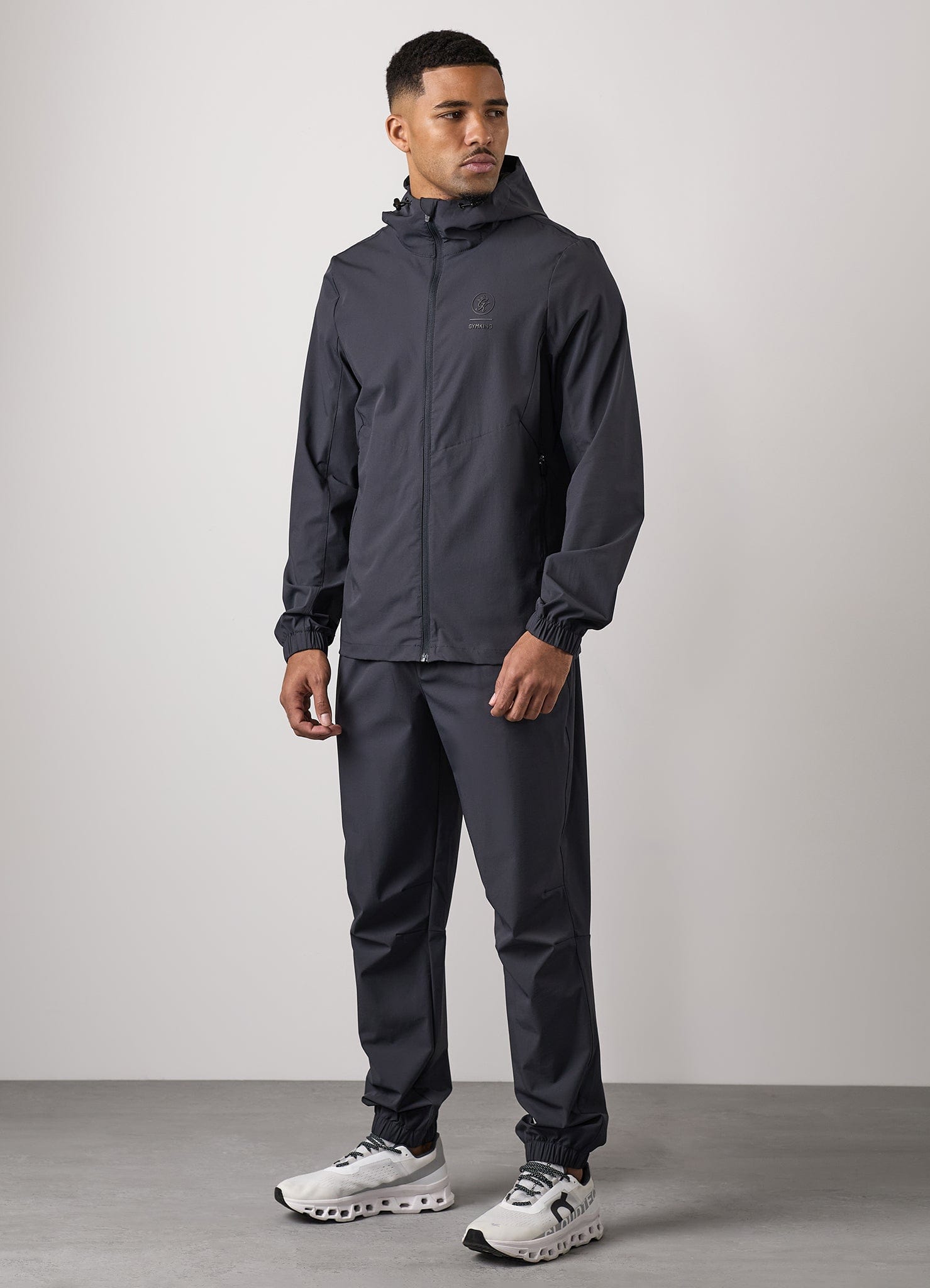 Gym King Aventus Woven Tracksuit Bottom - Dark Pewter