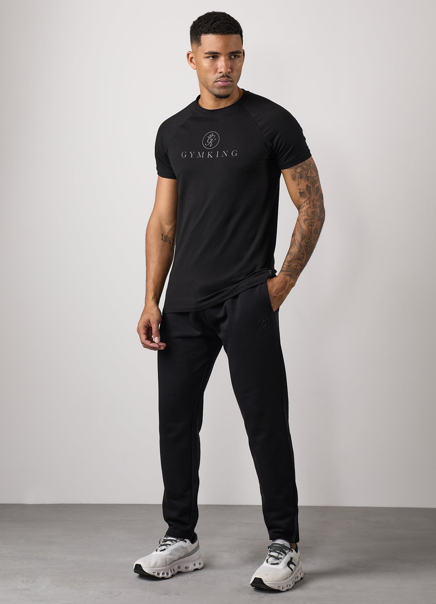 Gym King Pro Tee - Black/Black