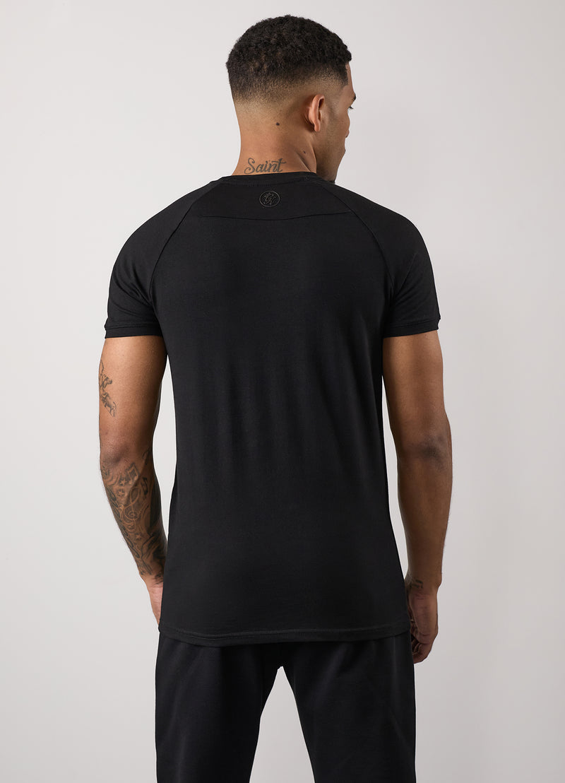 Gym King Pro Logo Tee - Black/Black