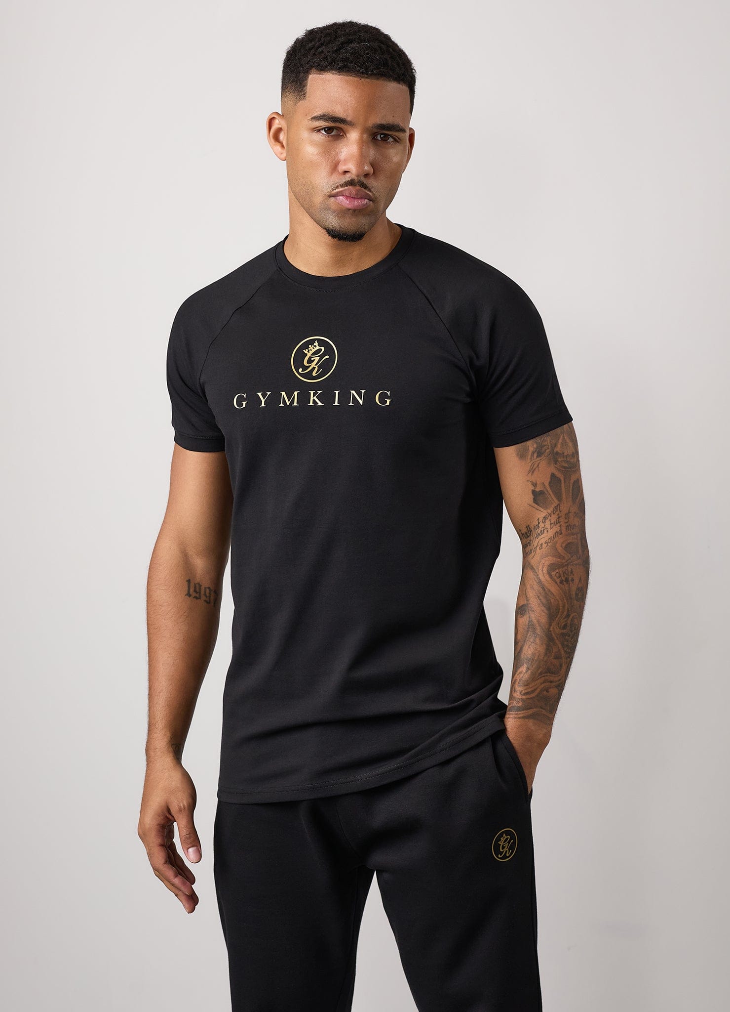 Gym King Pro Tee - Black/Gold