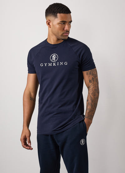 Gym King Pro Jersey Tee - Navy