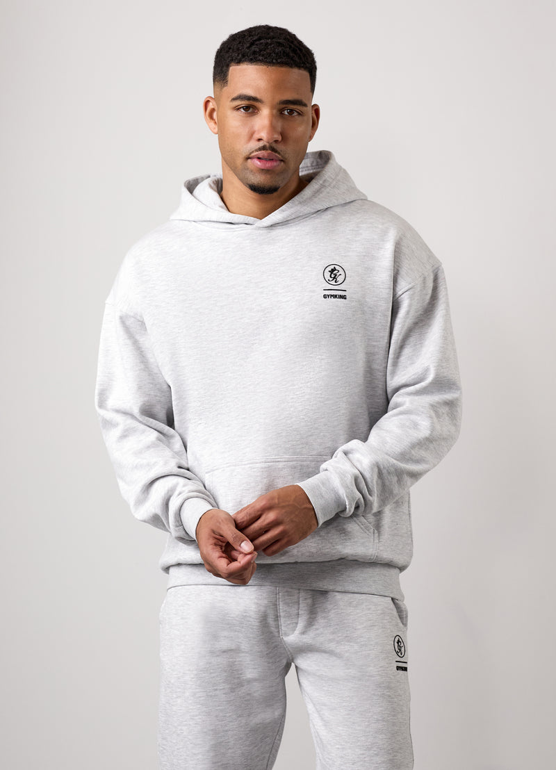 Gym King Aventus Hoodie - Snow Marl