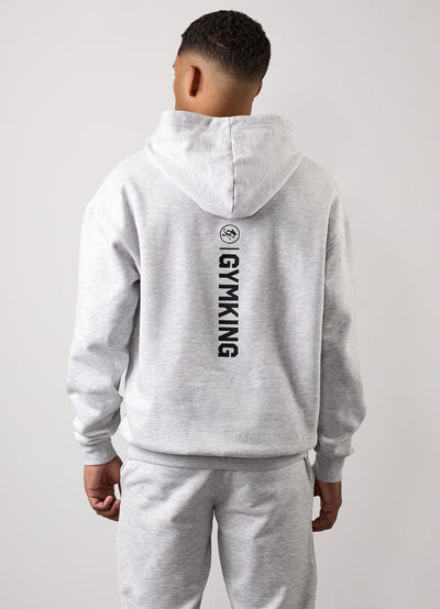 Gym King Aventus Hoodie - Snow Marl