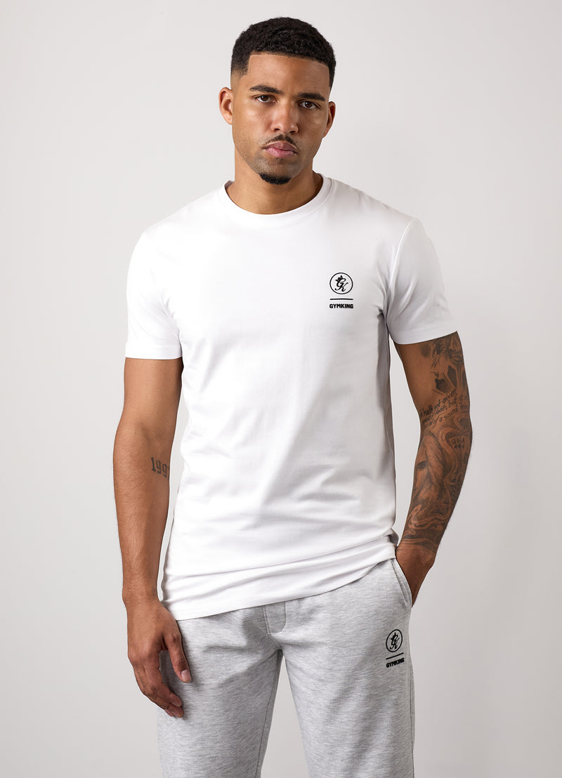 Gym King Aventus Jersey Tee - White