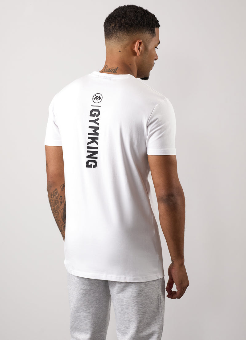 Gym King Aventus Jersey Tee - White