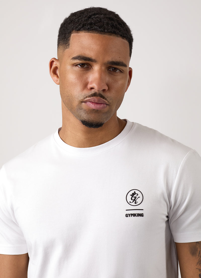 Gym King Aventus Jersey Tee - White