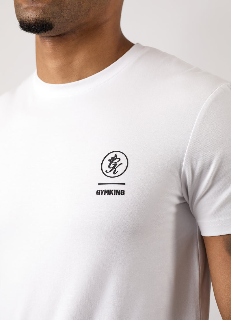 Gym King Aventus Jersey Tee - White