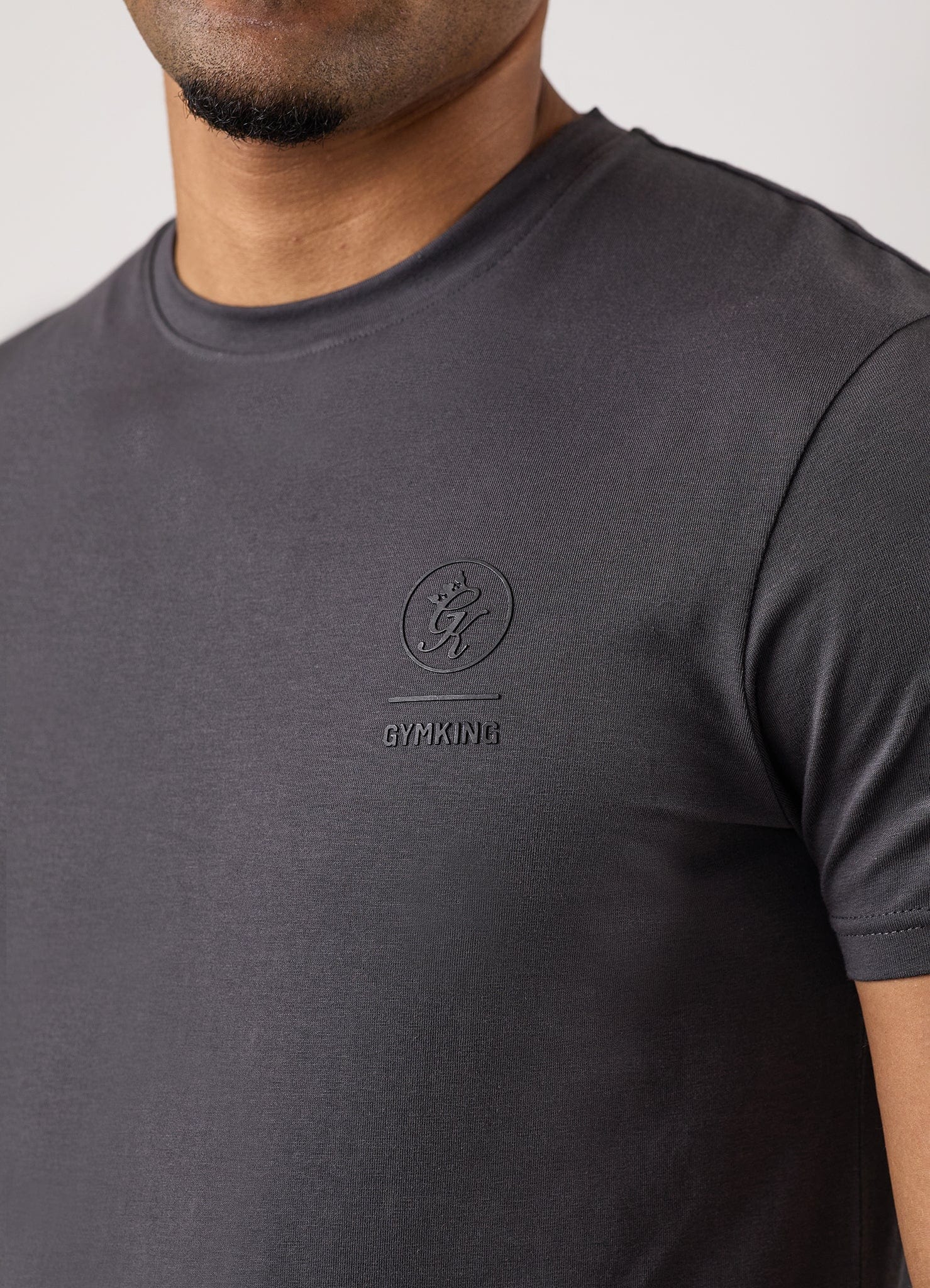 Gym King Aventus Jersey Tee - Dark Pewter