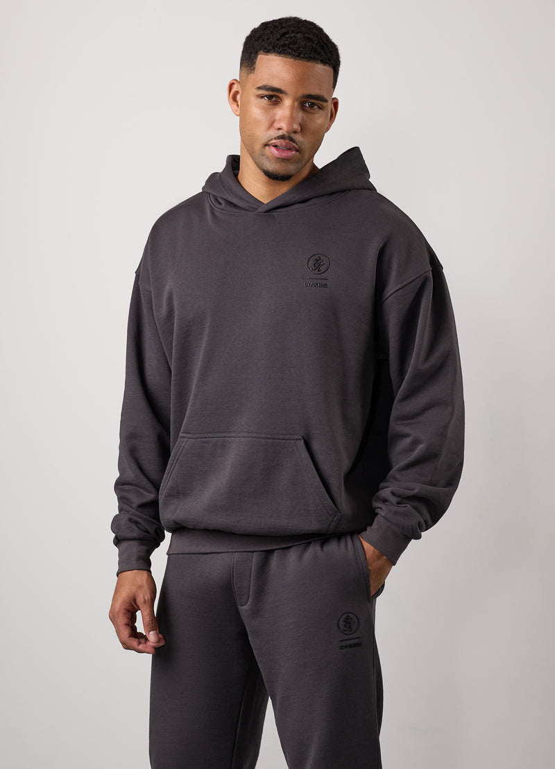 Gym King Aventus Hoodie - Dark Pewter