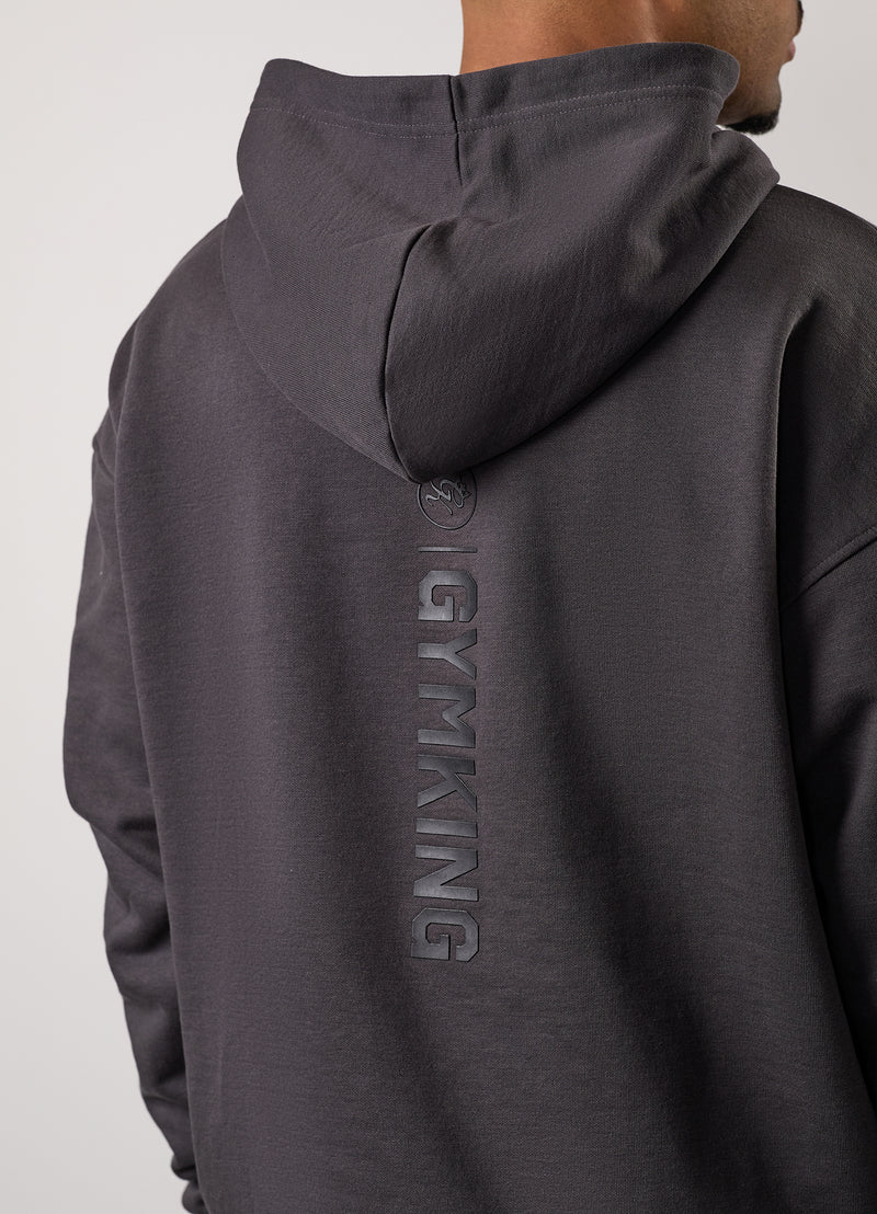 Gym King Aventus Hoodie - Dark Pewter