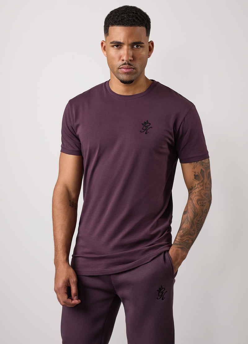 Gym King Fundamental Tee - Deep Plum