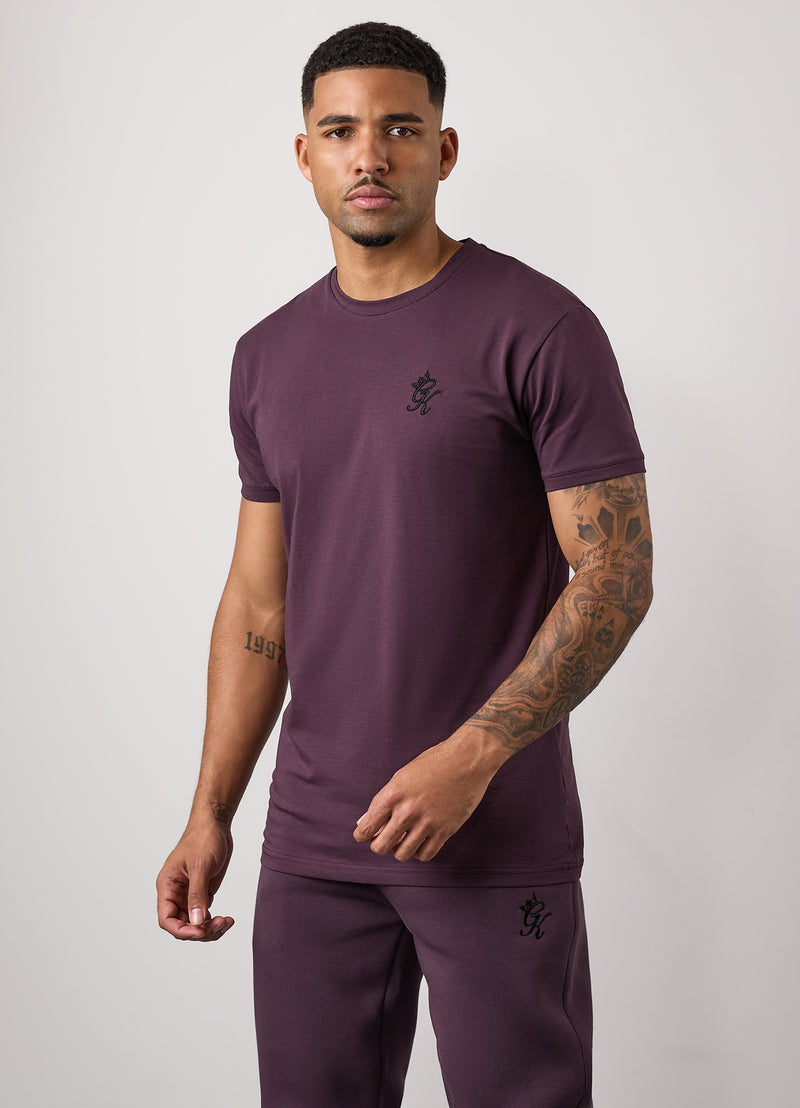 Gym King Fundamental Tee - Deep Plum