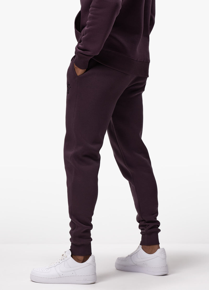 Gym King Fundamental Hood Tracksuit - Deep Plum