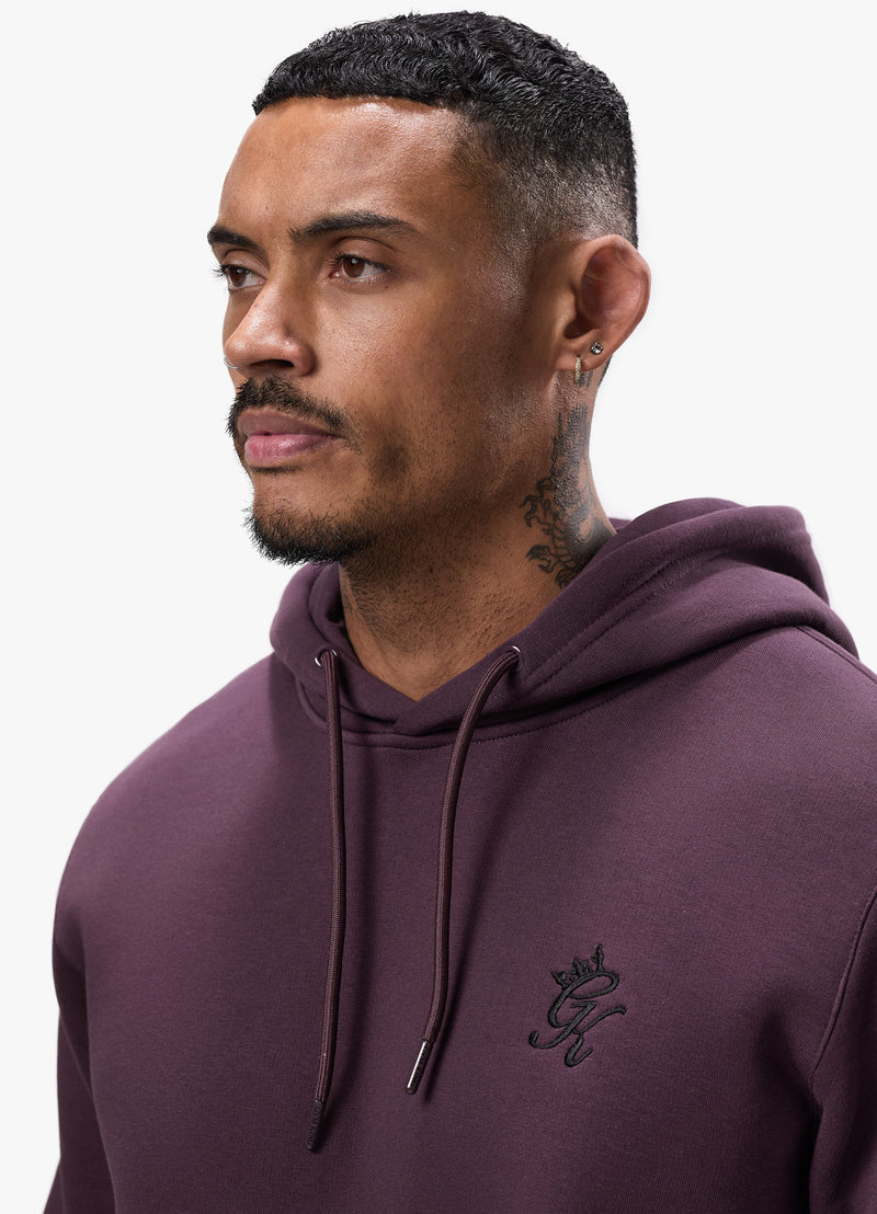 Gym King Fundamental Hood Tracksuit - Deep Plum