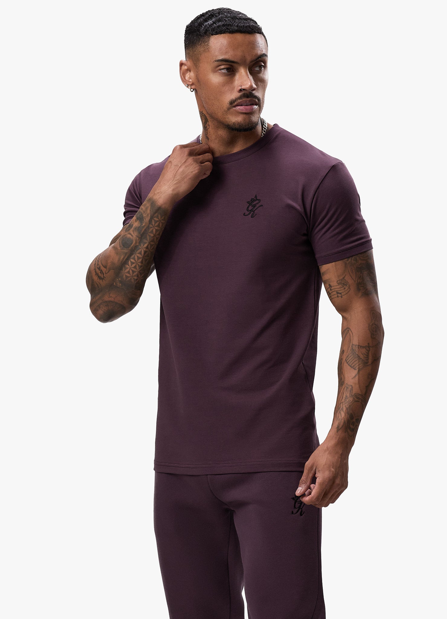 Gym King Fundamental Tee Deep Plum GYM KING