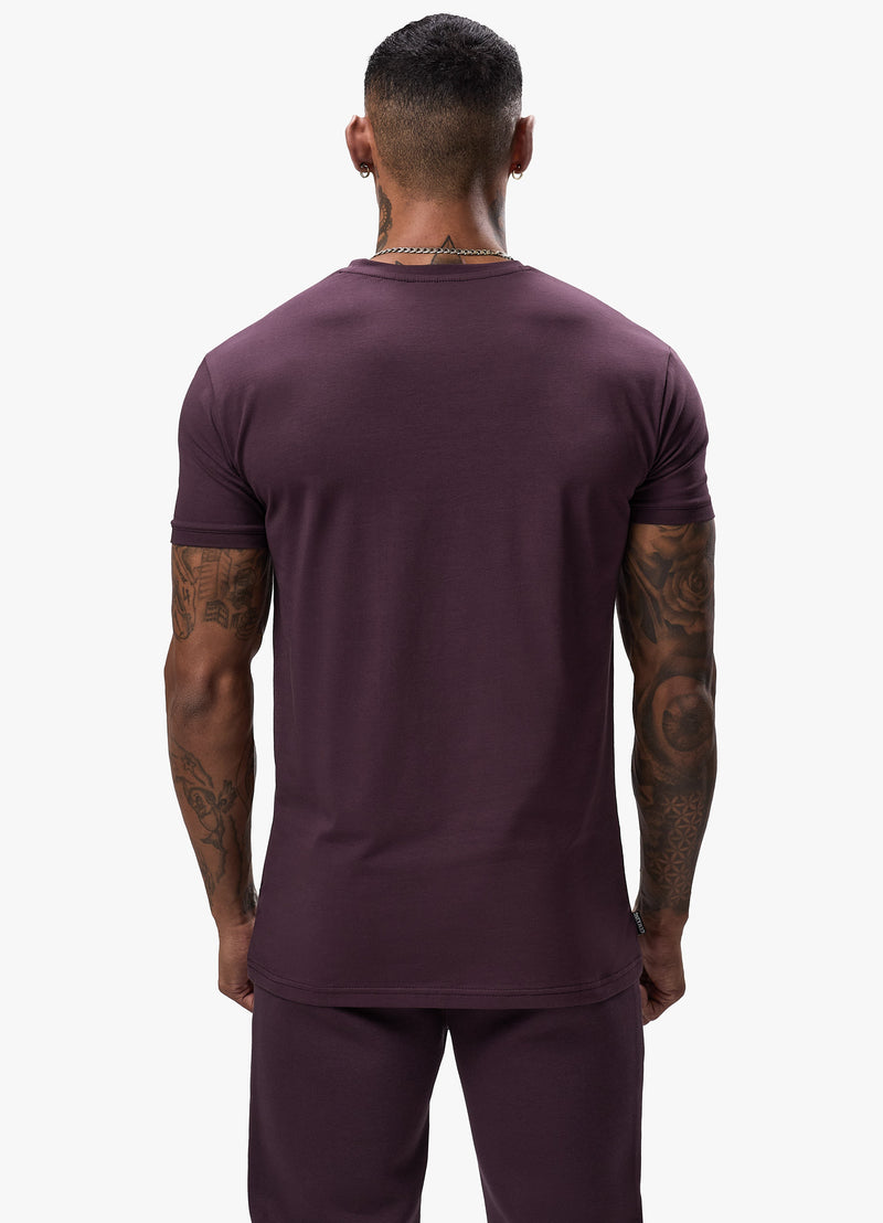 Gym King Fundamental Tee - Deep Plum