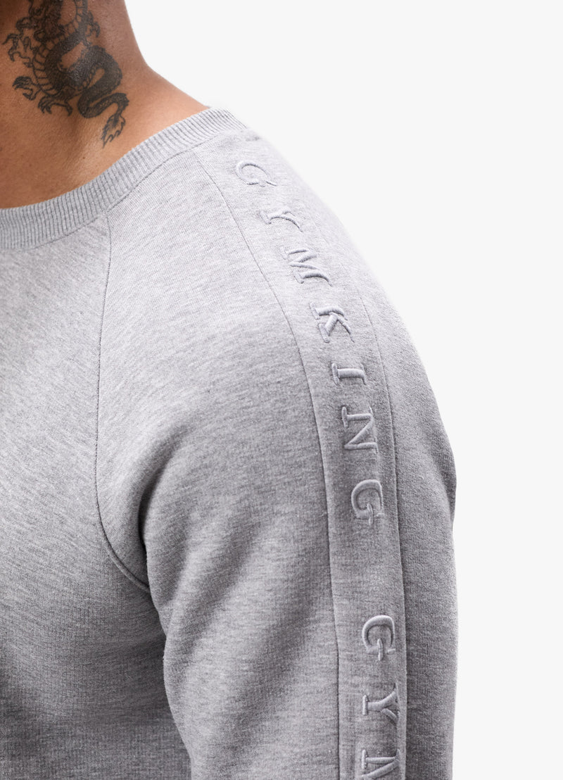 Gym King Elevate Crew - Grey Marl