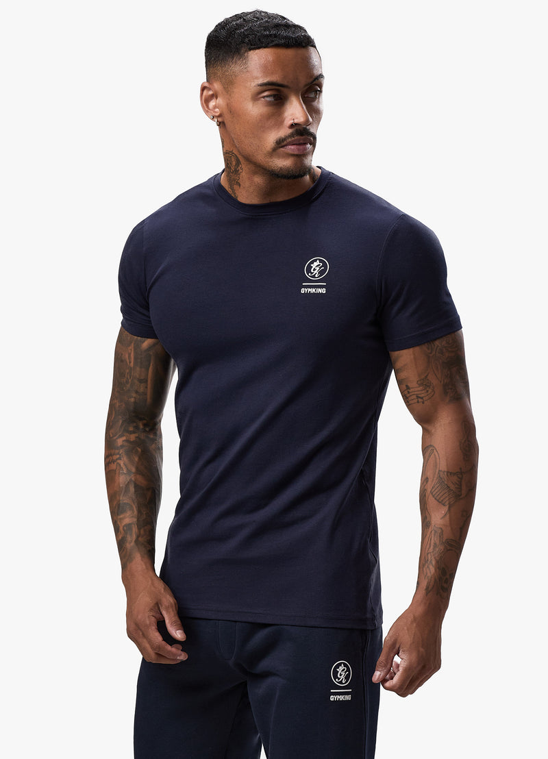 Gym King Aventus Tee - Navy