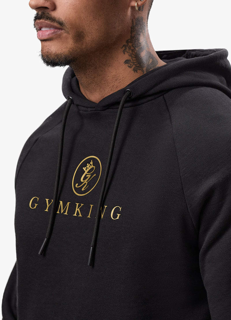 Gym King Pro Logo Hood - Black/Gold