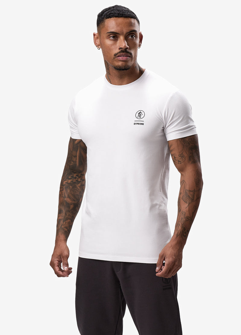 Gym King Aventus Jersey Tee - White