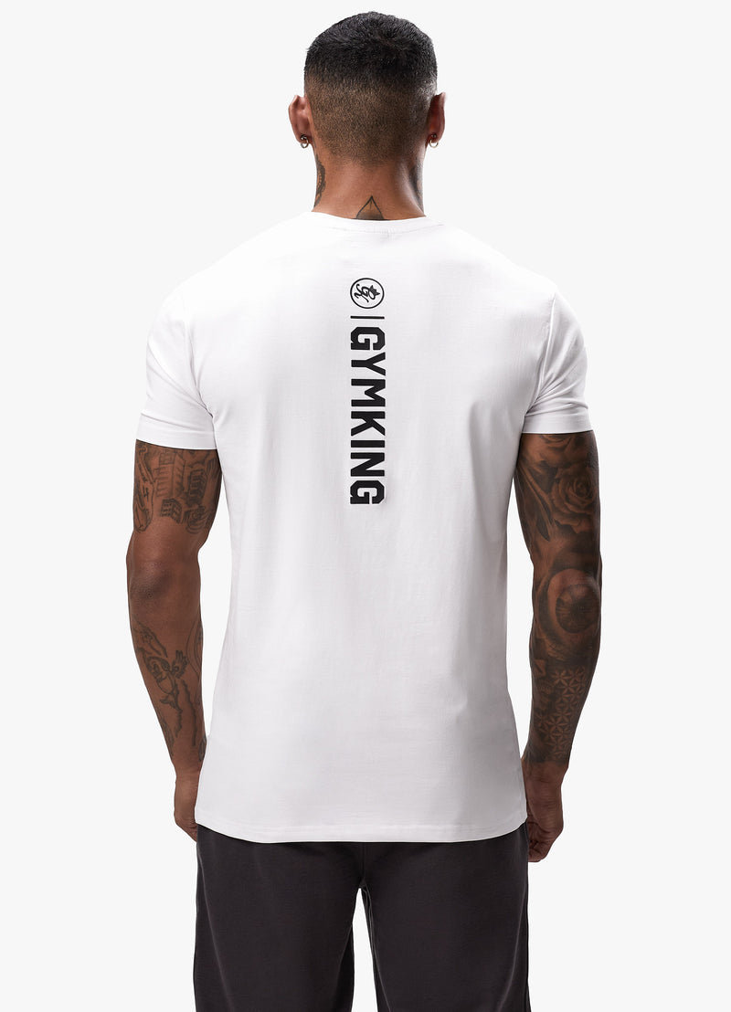 Gym King Aventus Jersey Tee - White