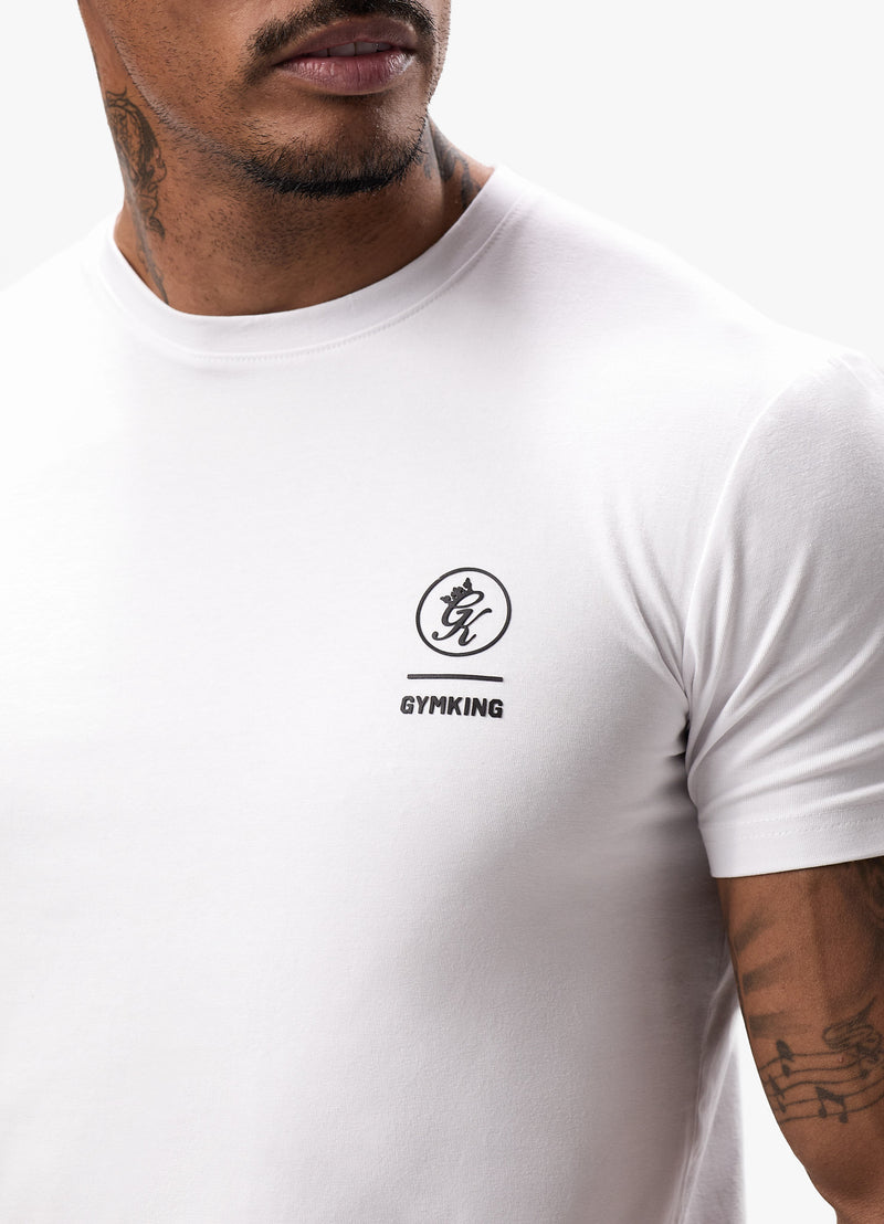 Gym King Aventus Jersey Tee - White