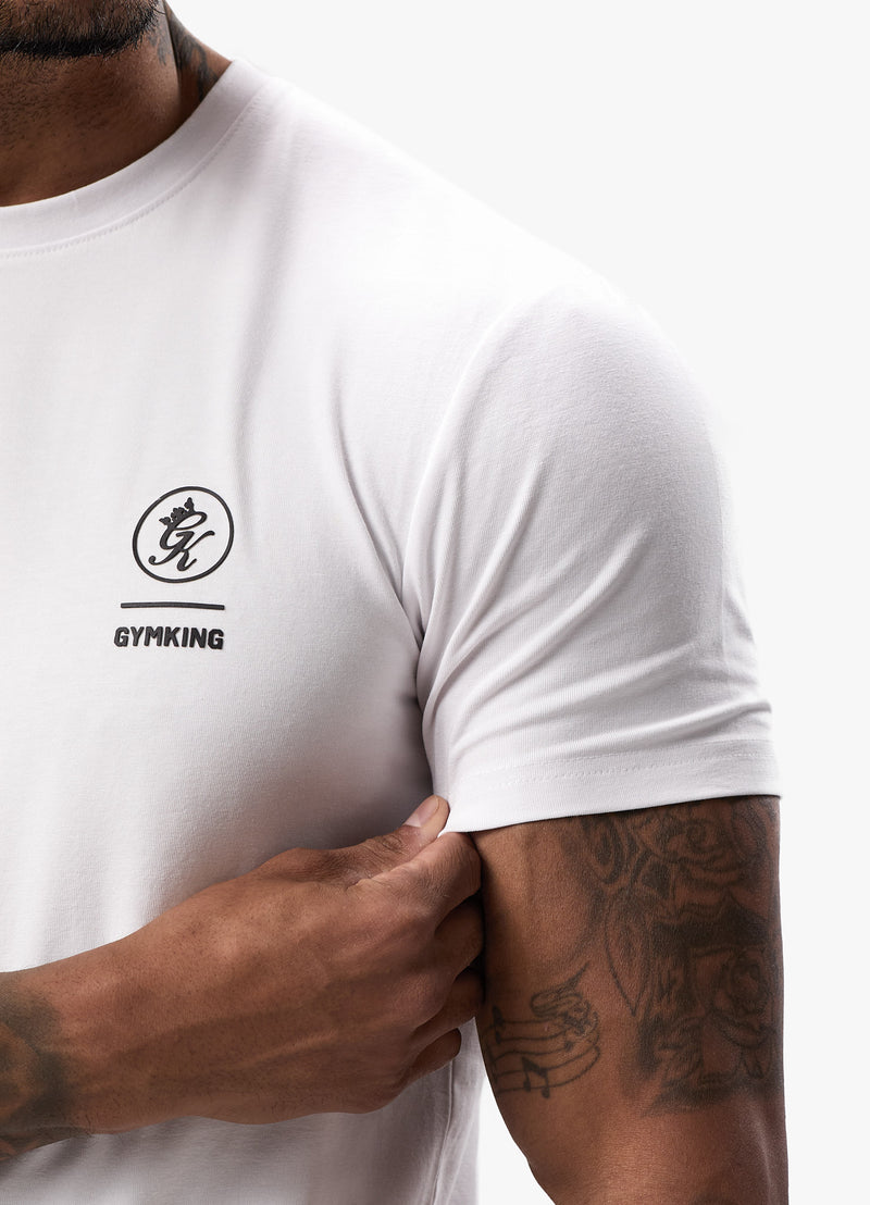 Gym King Aventus Jersey Tee - White