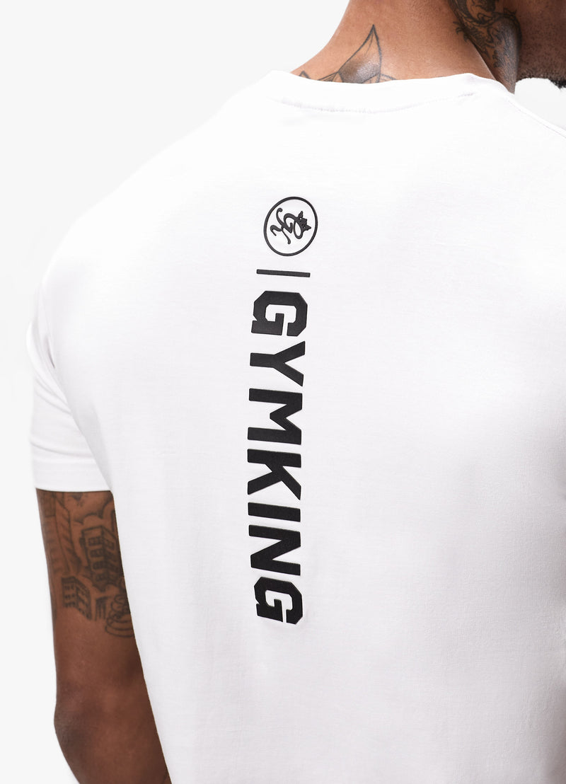 Gym King Aventus Jersey Tee - White