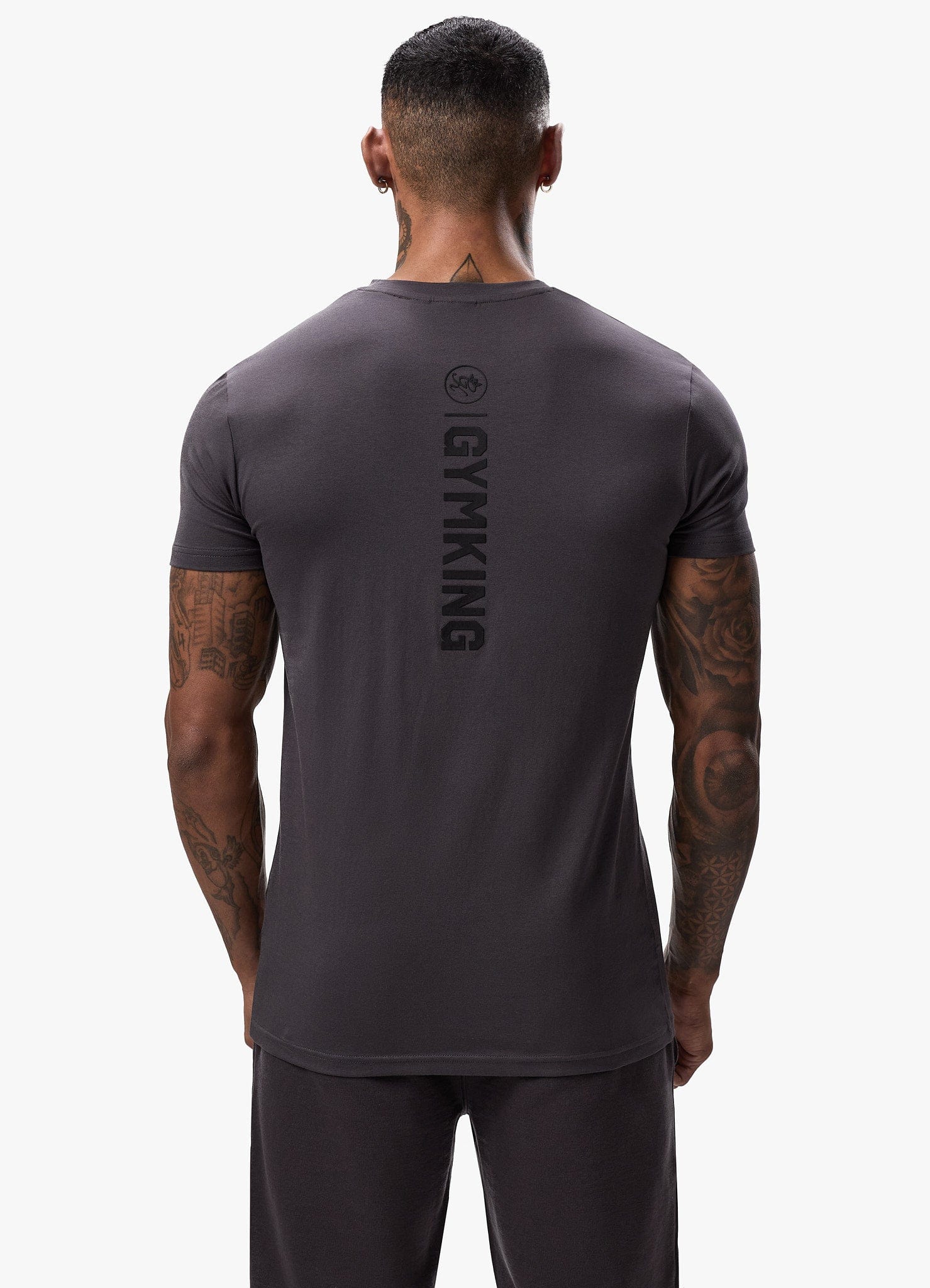 Gym King Aventus Jersey Tee - Dark Pewter