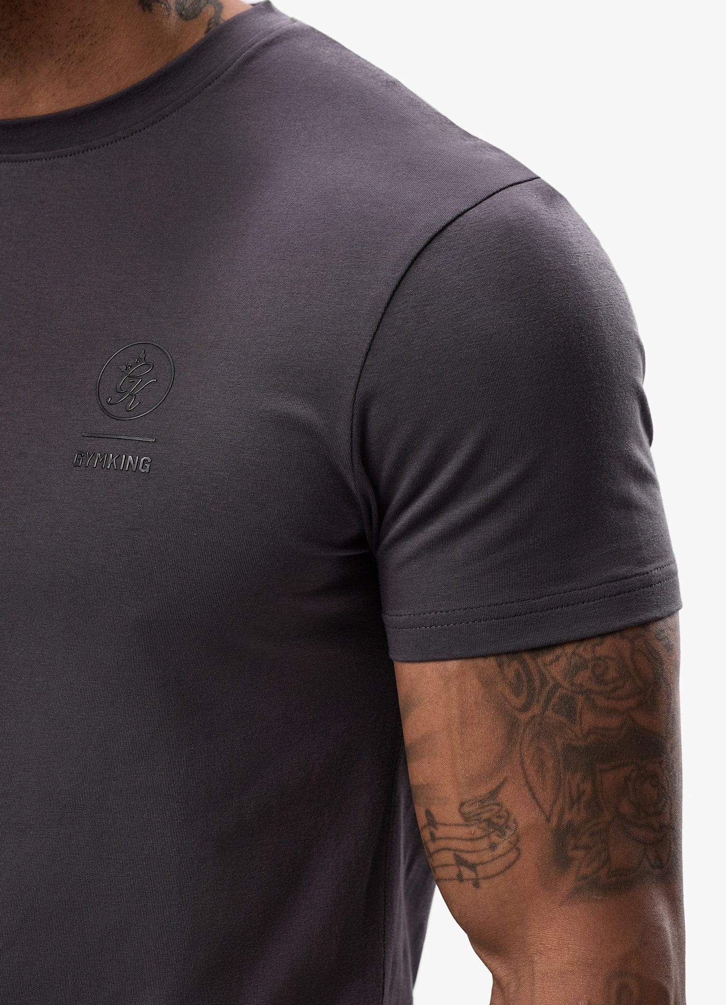 Gym King Aventus Jersey Tee - Dark Pewter