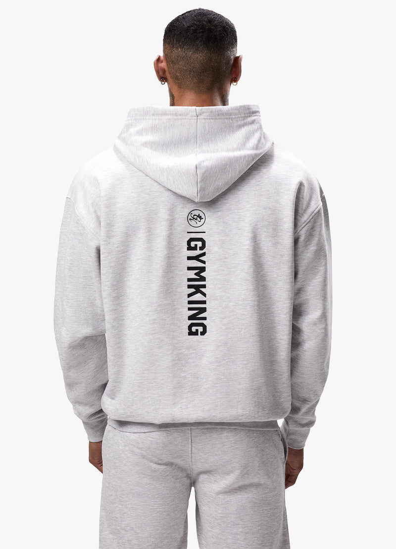 Gym King Aventus Hoodie - Snow Marl